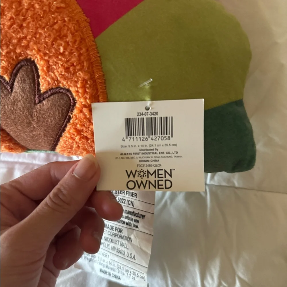 Turkey Decorative Pillow – New With Tags – Fall / Thanksgiving Decor